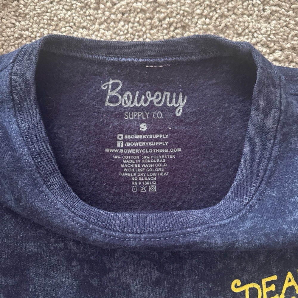 Bowery Supply Co. Women's Navy Crew Sweatshirt with Crewneck